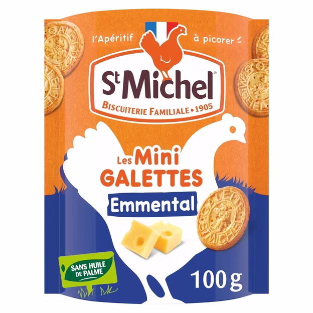 Biscuits Apéritifs Mini Galettes Emmental ST MICHEL