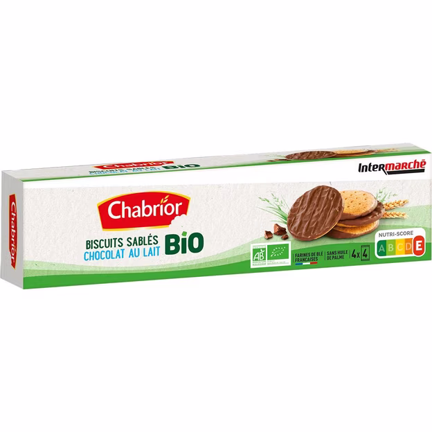 Biscuits sablés chocolat au lait BIO