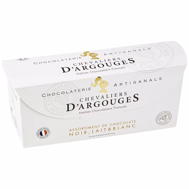 Assortiment de Chocolats Lait, Noir et Blanc CHEVALIERS D'ARGOUGES