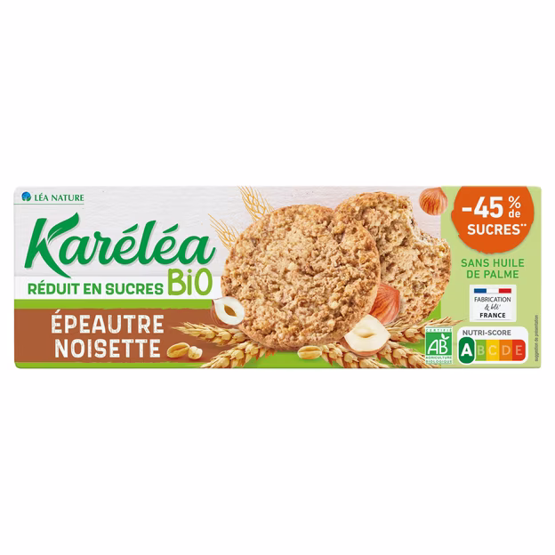Biscuits Sablés Epeautre Et Noisettes Bio KARELEA