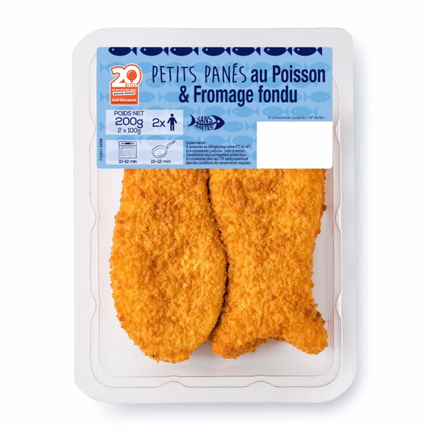 Poisson pané aux fromage