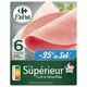 Jambon cuit à l'étouffée, découpé dégraissé et à teneur en sel réduite CARREFOUR