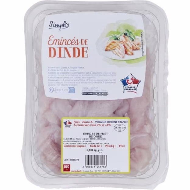 Emincés de Dinde Petit Prix SIMPL