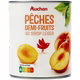 Pêches demi-fruits au sirop léger