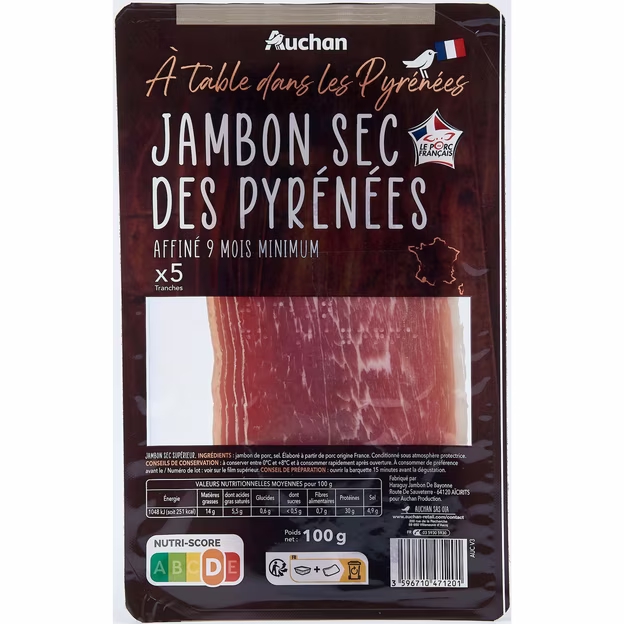 Jambon sec des Pyrénées