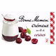 Yaourt crémeux sur lit de cerises