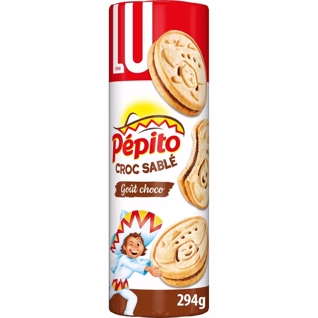 Croc sablé biscuits sablés fourrés au chocolat au lait