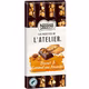 Les Recettes de l'Atelier Tablette de chocolat au lait biscuit et caramel aux amandes