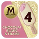 Glaces Bâtonnets Chocolat Blanc Fraise MAGNUM